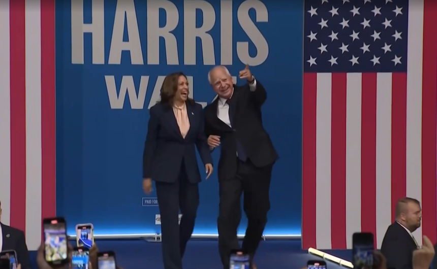 kamala-e-tim-walz-fazem-campanha-em-estados-decisivos-nesta-quarta-feira-(7)