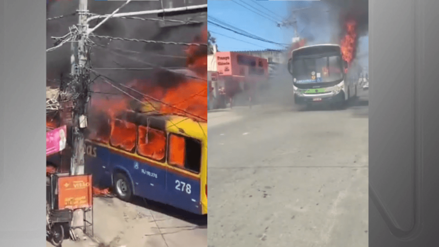 onibus-sao-incendiados-no-rio-durante-operacao-da-policia