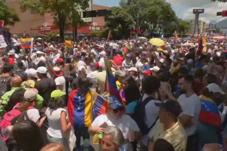 oposicao-venezuelana-faz-protesto-em-caracas-contra-resultado-da-eleicao