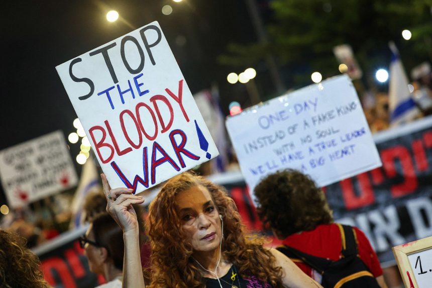 organizadores-dizem-que-protesto-em-tel-aviv-foi-o-maior-desde-o-inicio-da-guerra