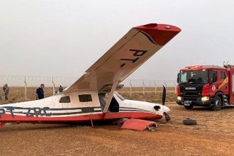 aviao-de-pequeno-porte-cai-em-mt;-ninguem-ficou-ferido