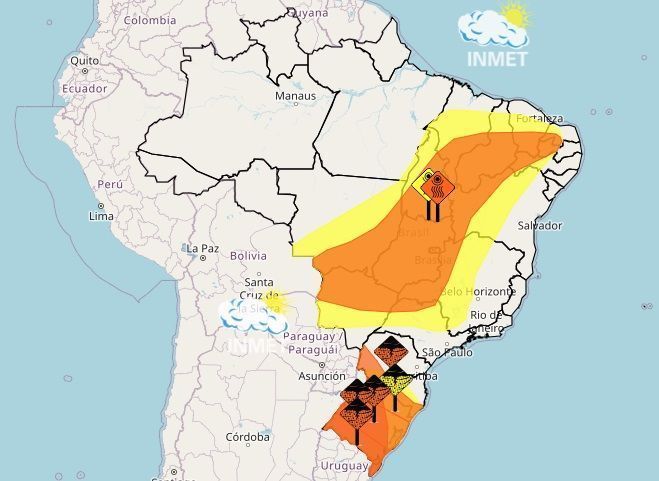 extremos-do-clima:-previsao-tem-chuva-no-sul,-tempo-seco-em-sp-e-calorao-no-rj