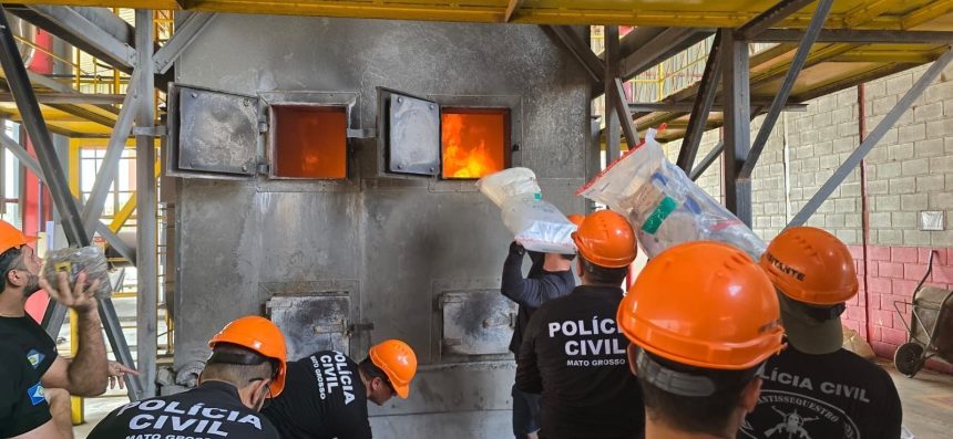 policia-civil-de-mato-grosso-incinera-tres-toneladas-de-drogas-apreendidas