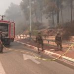 israel-intercepta-foguetes-do-hezbollah;-bombeiros-apagam-incendios-no-norte