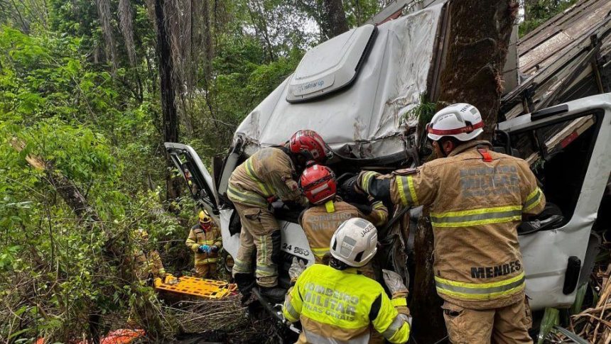 motorista-perde-controle-e-caminhao-cai-em-ribanceira-em-minas-gerais