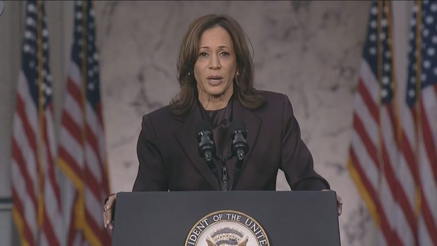 “precisamos-aceitar-os-resultados”,-diz-kamala-em-discurso-apos-derrota