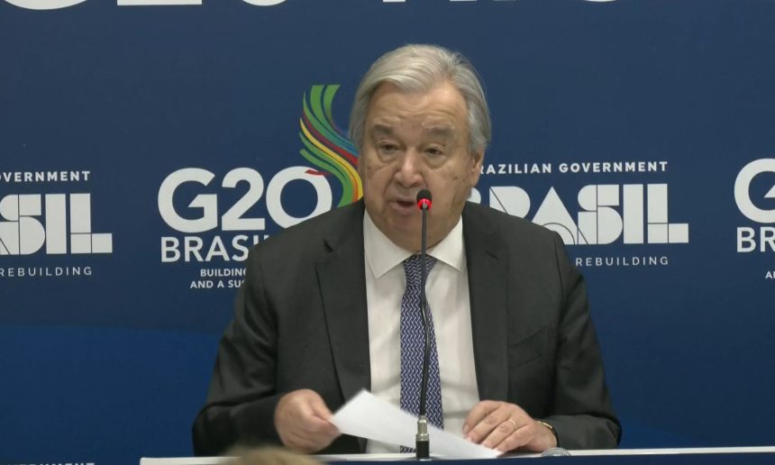 secretario-geral-da-onu-diz-no-g20-que-“fracasso-na-cop29-nao-e-uma-opcao”