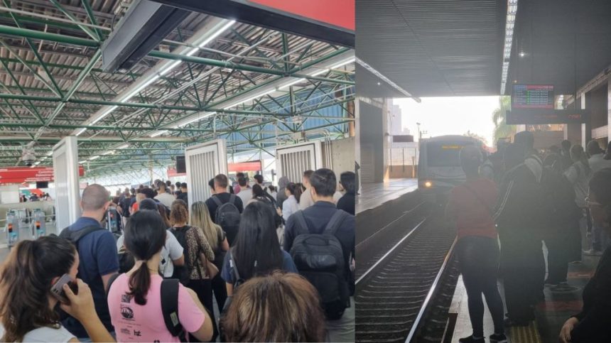 falha-na-linha-vermelha-do-metro:-passageiros-enfrentam-filas-e-estacoes-lotadas-em-sp;-veja-imagens