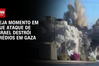 video:-veja-momento-em-que-ataque-de-israel-destroi-predios-em-gaza