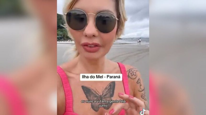 “nunca-vi-tanta-gente-feia-junto”:-influenciadora-de-sc-faz-video-ofendendo-paranaenses