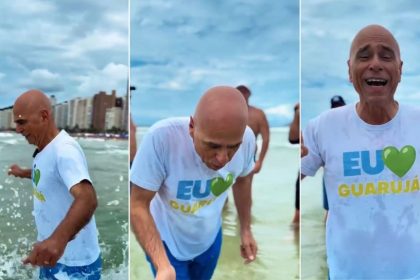 video:-prefeito-de-guaruja-bebe-agua-do-mar-apos-surto-de-virose