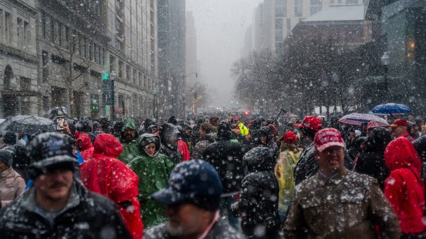 apoiadores-enfrentam-frio-extremo-para-acompanhar-posse-de-trump;-veja