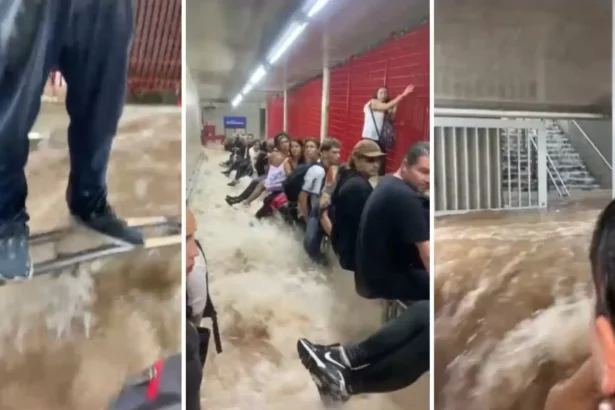 passageiros-se-agarram-a-grades-em-inundacao-do-metro-em-sp;-video