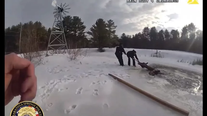 cavalo-e-resgatado-apos-cair-em-lago-congelado-nos-eua;-video