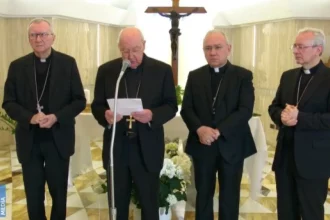 veja-o-momento-solene-do-anuncio-da-morte-do-papa-francisco