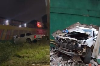 teixeira:-caminhonete-invade-e-destroi-muro-de-motel