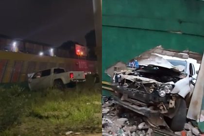 teixeira:-caminhonete-invade-e-destroi-muro-de-motel