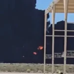 videos-mostram-destruicao-deixada-apos-queda-de-bombardeiro-nos-eua