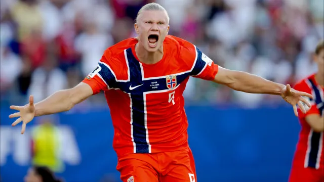 haaland-brilha-e-noruega-goleia-iraque-em-seu-retorno-a-copa-do-mundo