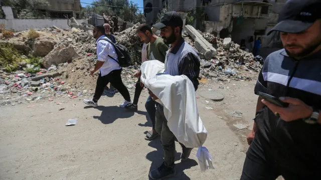 autoridades-de-gaza-exumam-40-corpos-de-cemiterio-atingido-pela-guerra