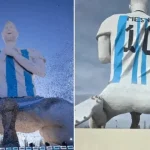 estatua-de-messi-vira-alvo-de-piadas-na-internet-por-formato-esquisito