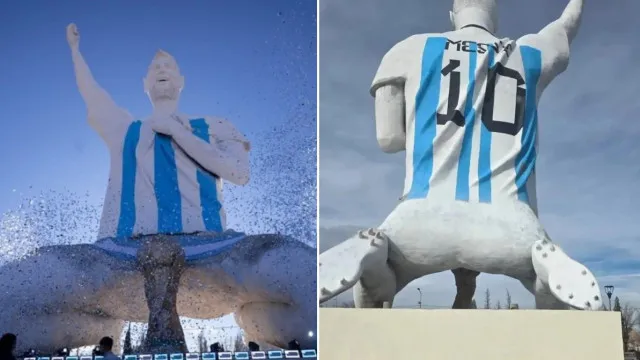 estatua-de-messi-vira-alvo-de-piadas-na-internet-por-formato-esquisito
