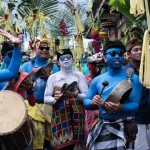 centenas-de-moradores-participam-no-ritual-ngerebeg-em-bali.-as-imagens