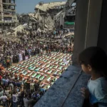 cidade-de-gaza-realiza-funeral-de-112-pessoas-mortas-no-inicio-da-guerra