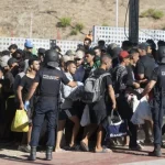 policia-espanhola-realiza-acoes-dissuasoras-em-praia-de-ceuta