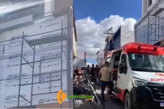 trabalhador-sofre-descarga-eletrica-e-cai-de-andaime-enquanto-trabalhava-em-fachada-de-loja