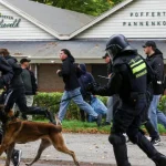 policia-poe-fim-a-protesto-violento-de-grupo-extremista-nos-paises-baixos