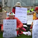 varios-detidos-em-acao-pro-palestina-durante-congresso-de-trabalhistas
